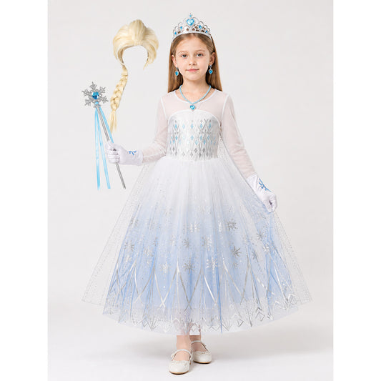 Snow Queen Costume for Halloween and Cosplay main product view