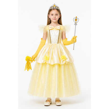 Children's Sparkly Princess Carnival Costume main product view