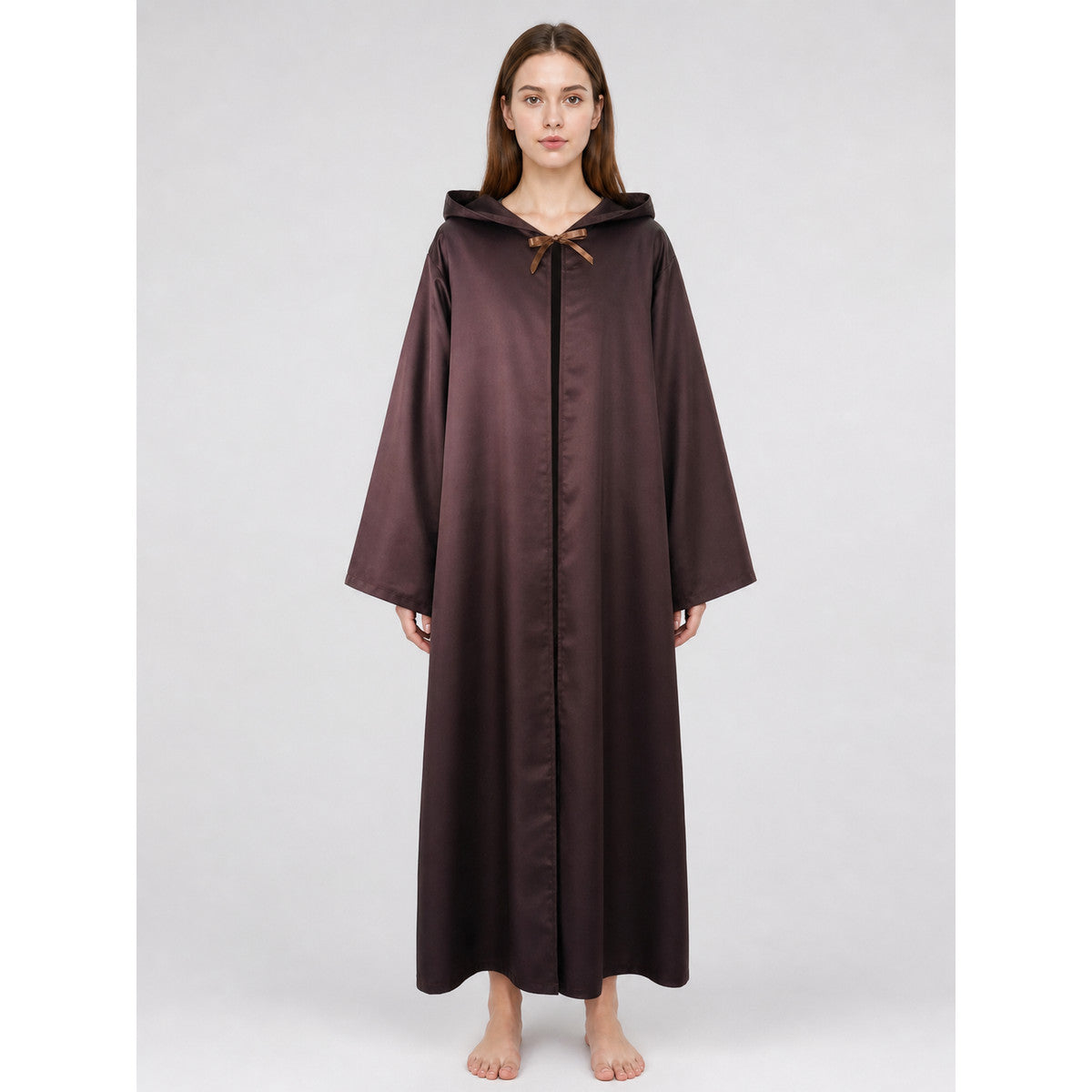 Brown Hooded Robe for Cosplay