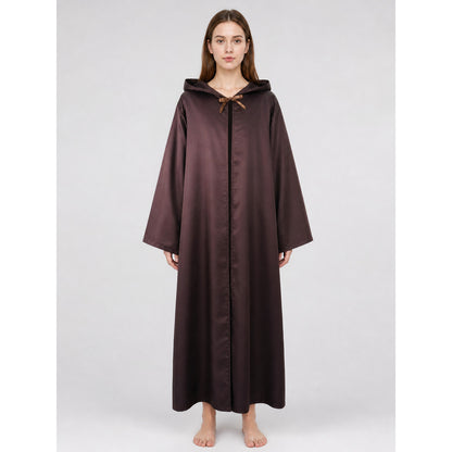 Brown Hooded Robe for Cosplay