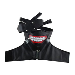 Tokyo Ghoul Ken Kaneki Halloween Cosplay Mask with Red-and-White Teeth
