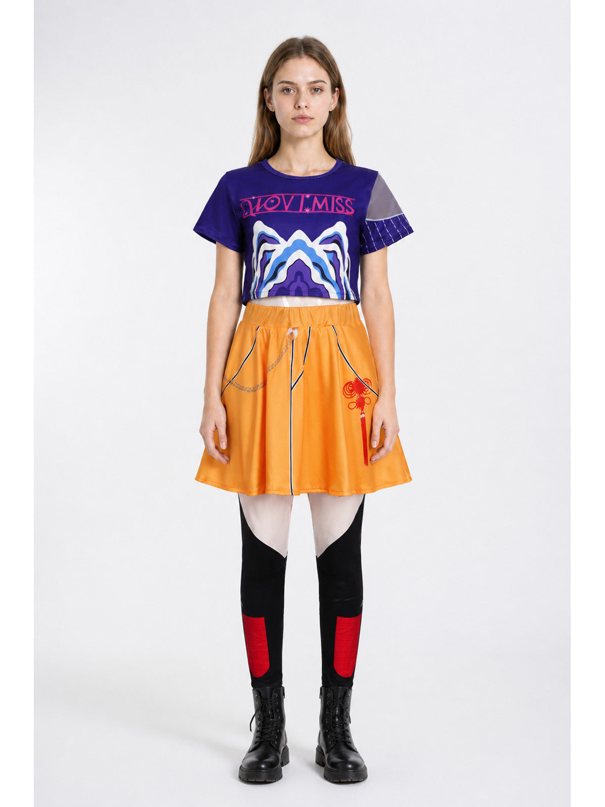 Two-Piece Cosplay Costume with Top and Skort main product view