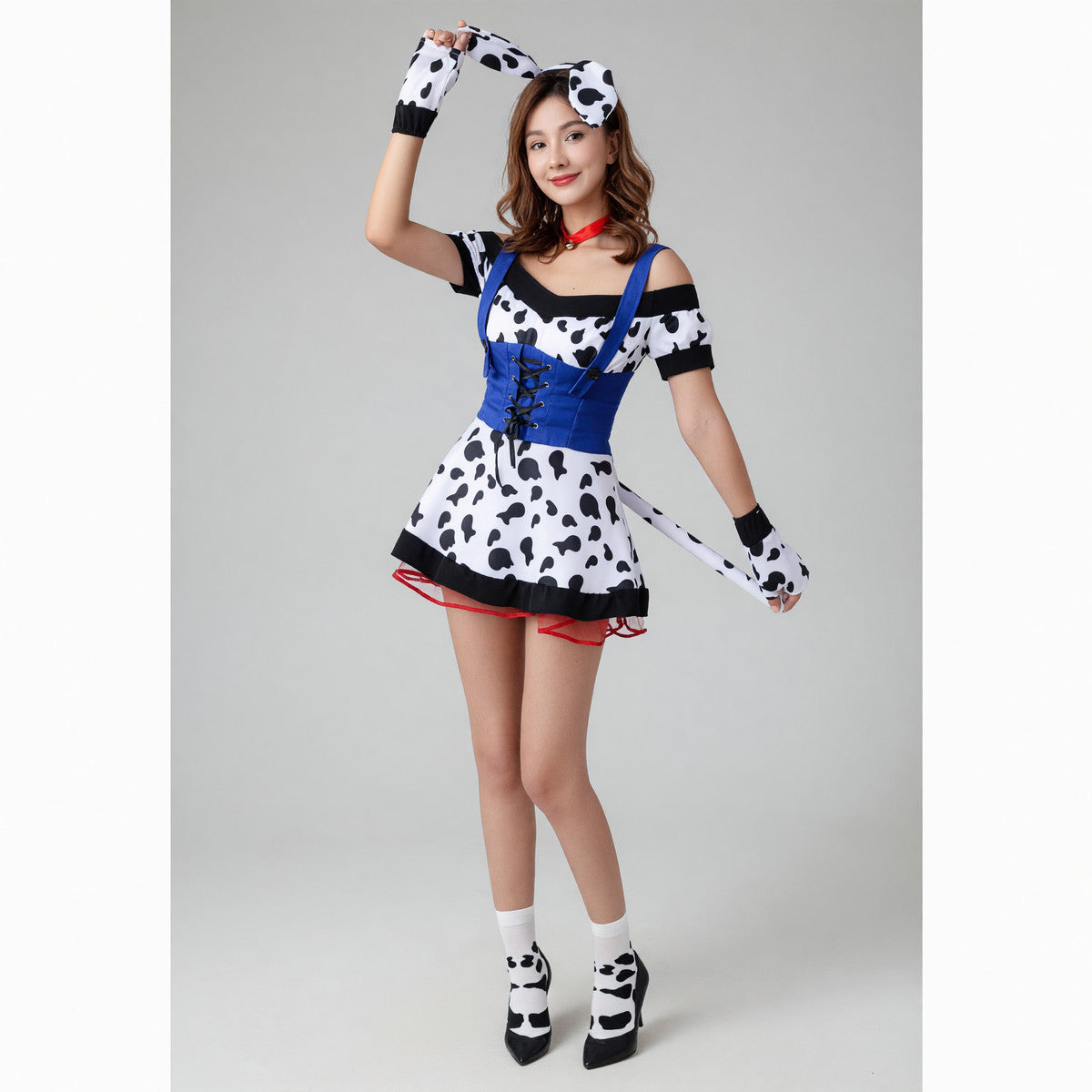 Cow Costume with Ears and Tail