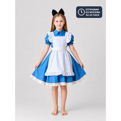 Alice Costume: Dress with Apron and Bow