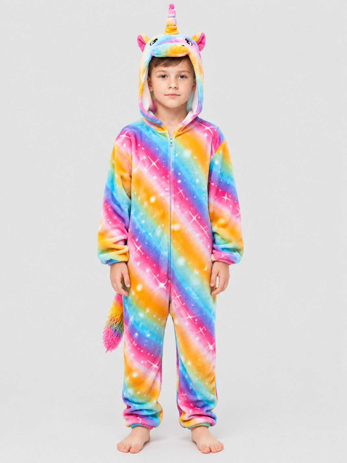 Kids' Unicorn Hooded Kigurumi Pajama