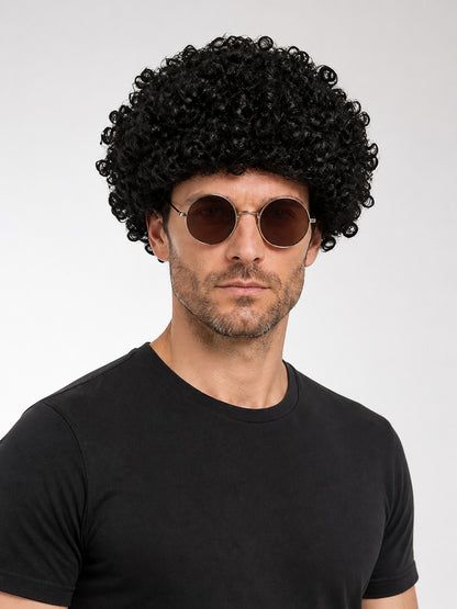 Short Voluminous Curly Carnival Wig main product view
