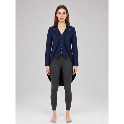 Dark Navy Cosplay Tailcoat with Black Tails
