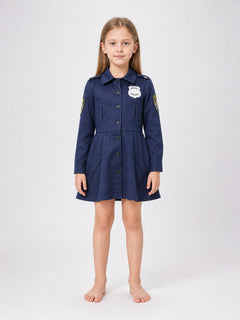 Police Officer Costume Dress with Cap