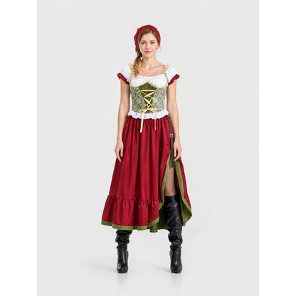 Historical Ethnic-Style Costume, Long Dress on-model view