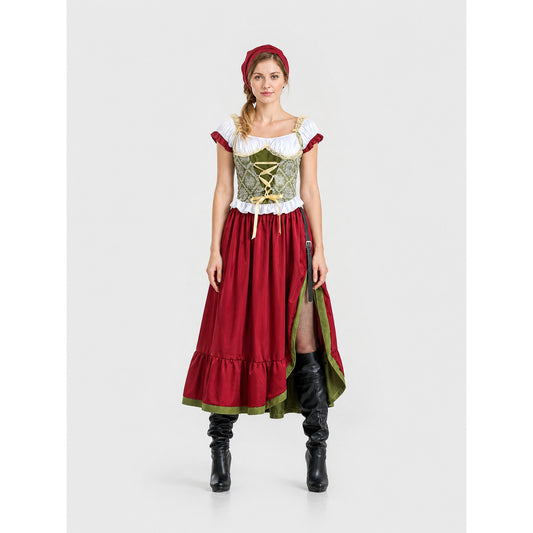 Historical Ethnic-Style Costume, Long Dress on-model view