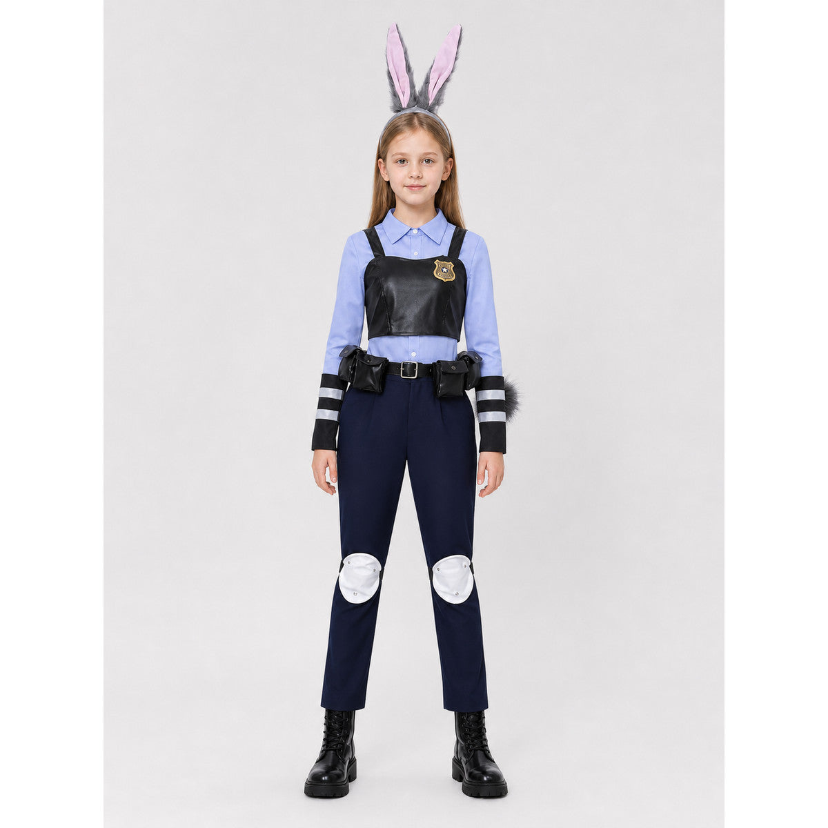 Carnival Police Rabbit Costume on-model view