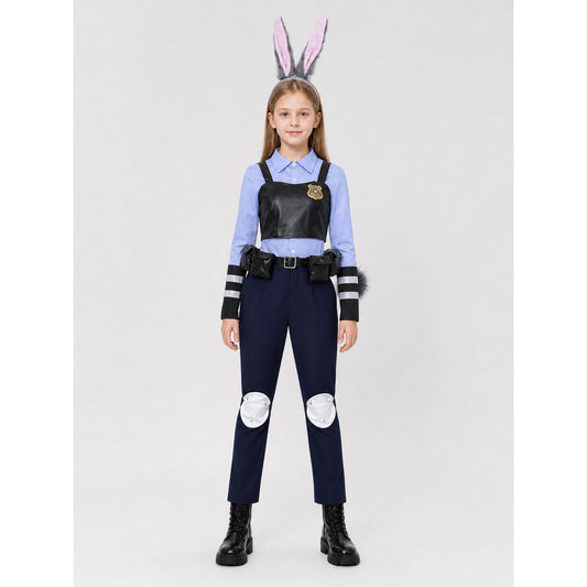 Carnival Police Rabbit Costume on-model view