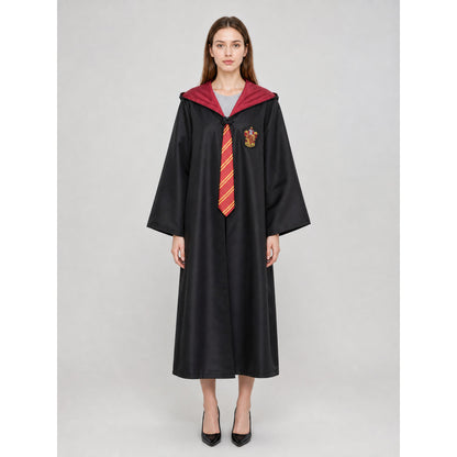 Hooded cosplay robe, tie included