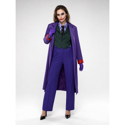 Clown Cosplay Costume: Purple Joker Look