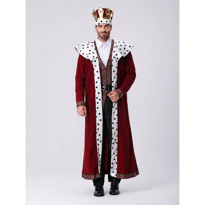 Carnival costume with cape and crown for cosplay
