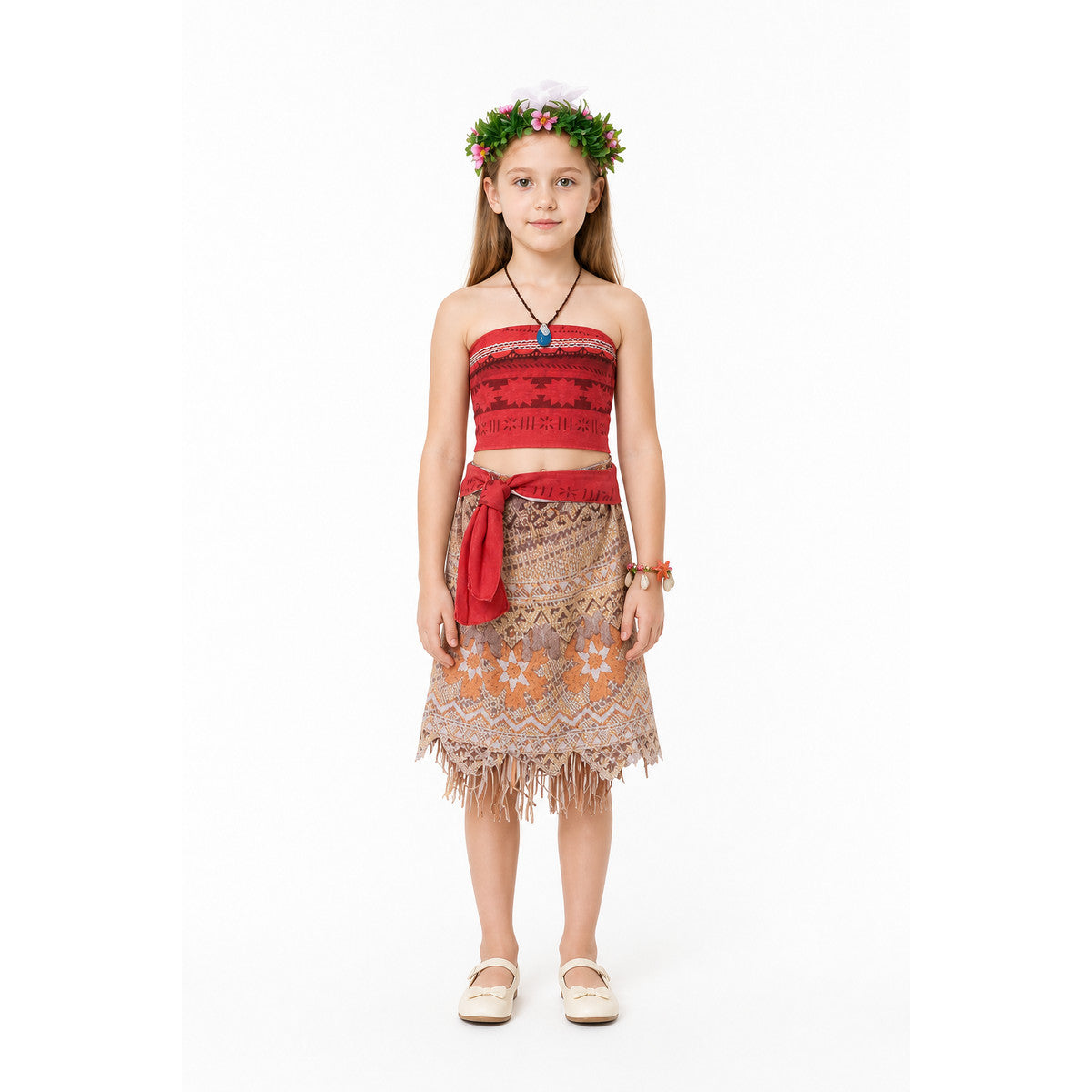 Moana Carnival Costume with Accessories for Children main product view
