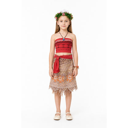 Moana Carnival Costume with Accessories for Children main product view