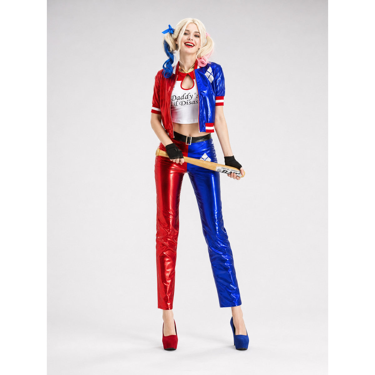 Clown Costume for Cosplay and Performances on-model view