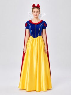 Snow White Costume with Red Bow and Cape