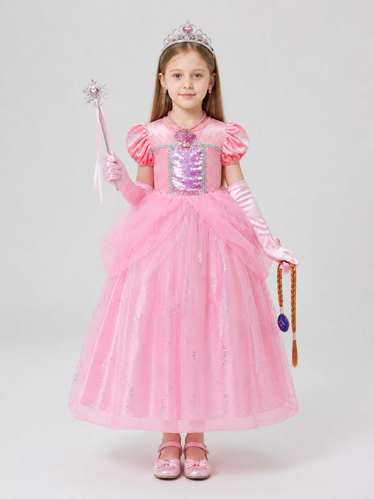 Full Princess Dress for Cosplay and Performances on-model view