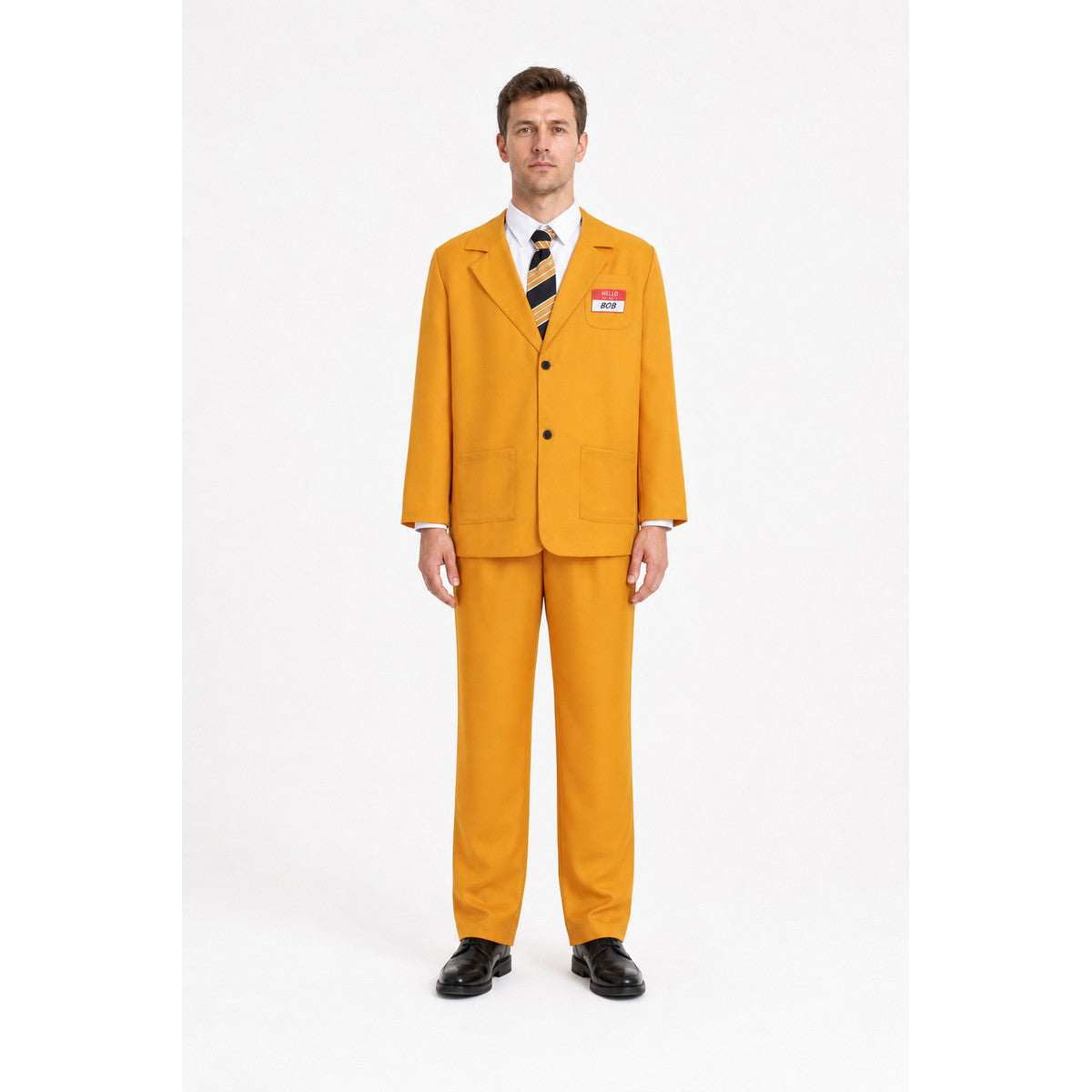 Yellow Bob Costume with Tie and Name Badge main product view