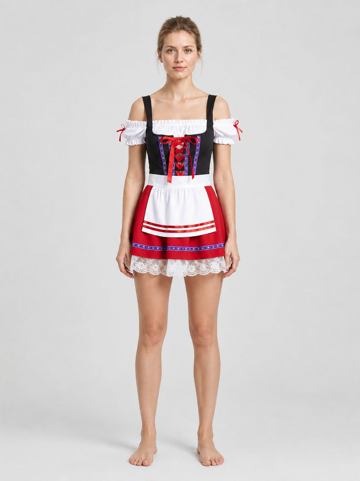 Ethnic-Style Dress for a Beer Festival on-model view