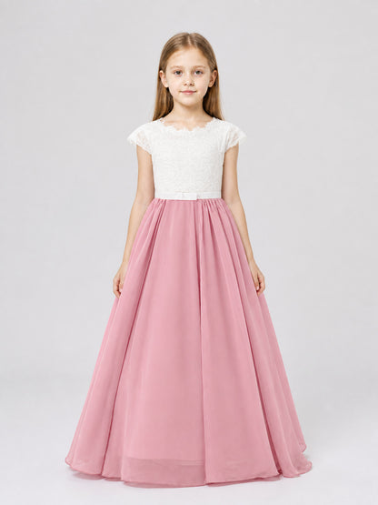 Lace Long Princess Dress for Special Occasions on-model view