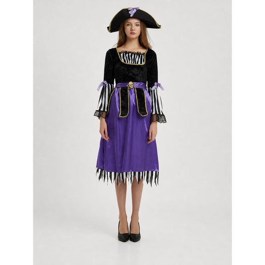 Pirate Carnival Costume with Hat and Belt