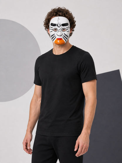 White Painted Carnival Mask for Halloween and Cosplay