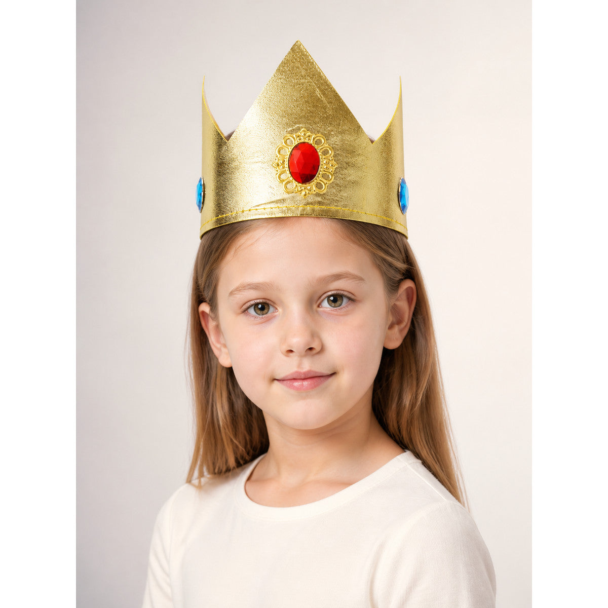 Red, Blue, and Gold Carnival Crown for Halloween main product view