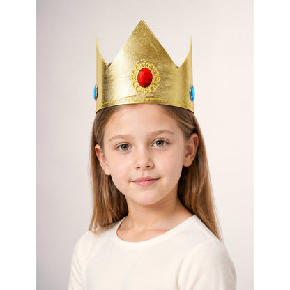 Red, Blue, and Gold Carnival Crown for Halloween main product view