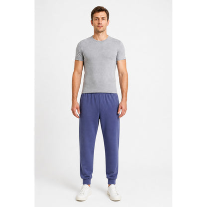 Dark Blue Anime Cosplay Pants with Tapered Legs main product view