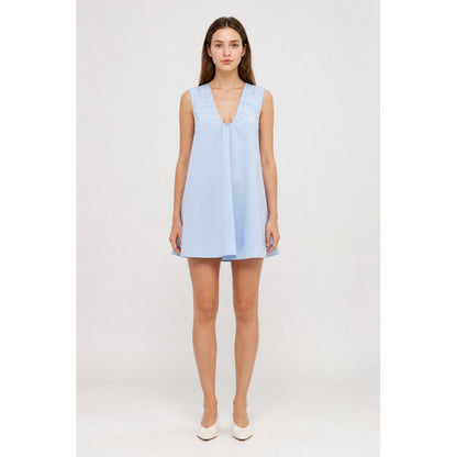 Sleeveless A-Line Dress with a Gathered Neckline main product view