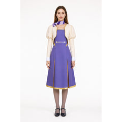 Cosplay Set with Dress, Jacket, and Striped Scarf