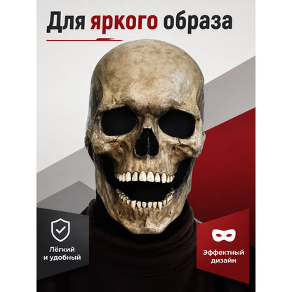 Halloween and Cosplay Skull Carnival Mask main product view