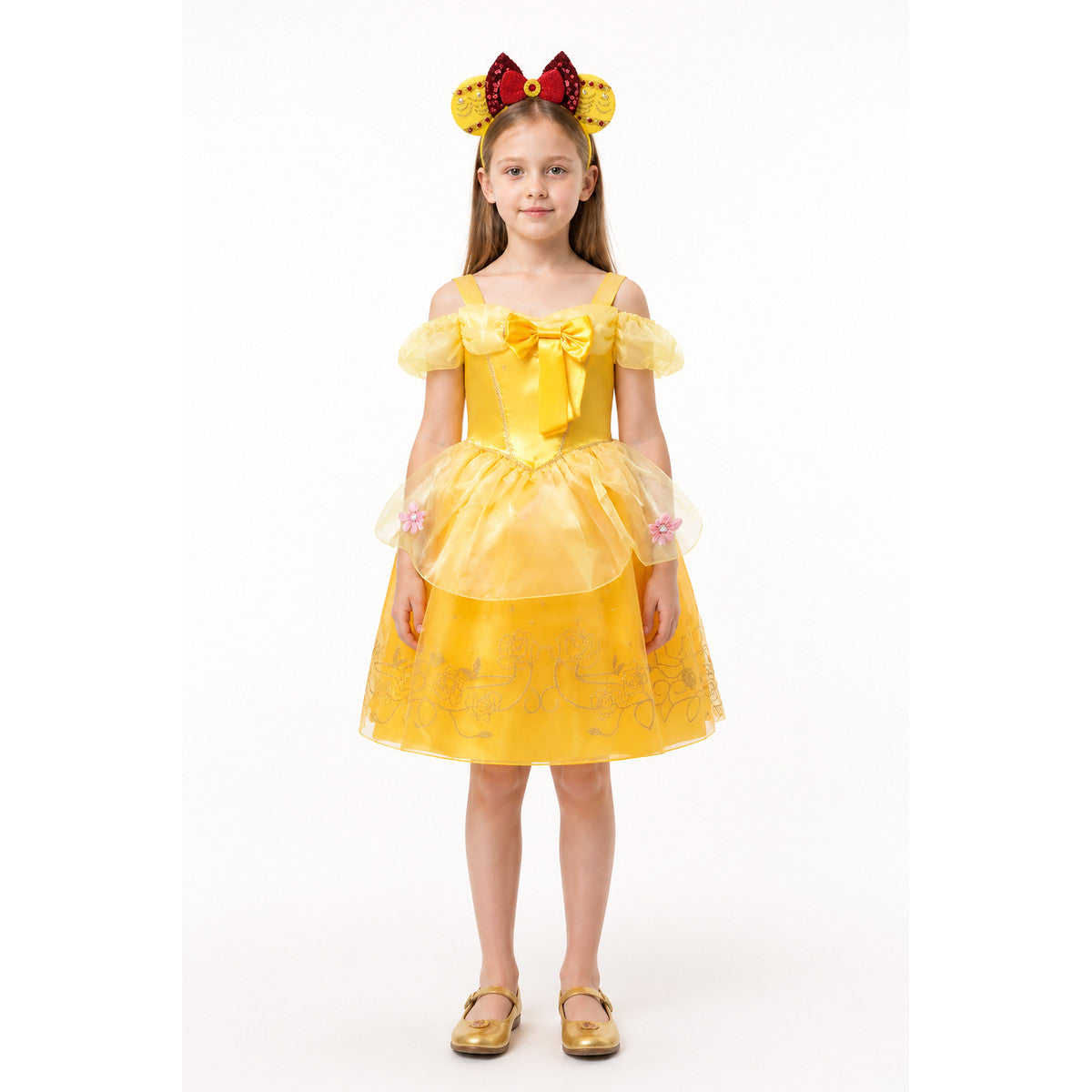 Belle Dress with Bow and Embroidery for Celebrations main product view