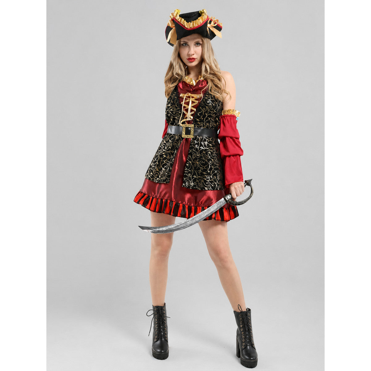 Pirate Costume with Hat and Belt