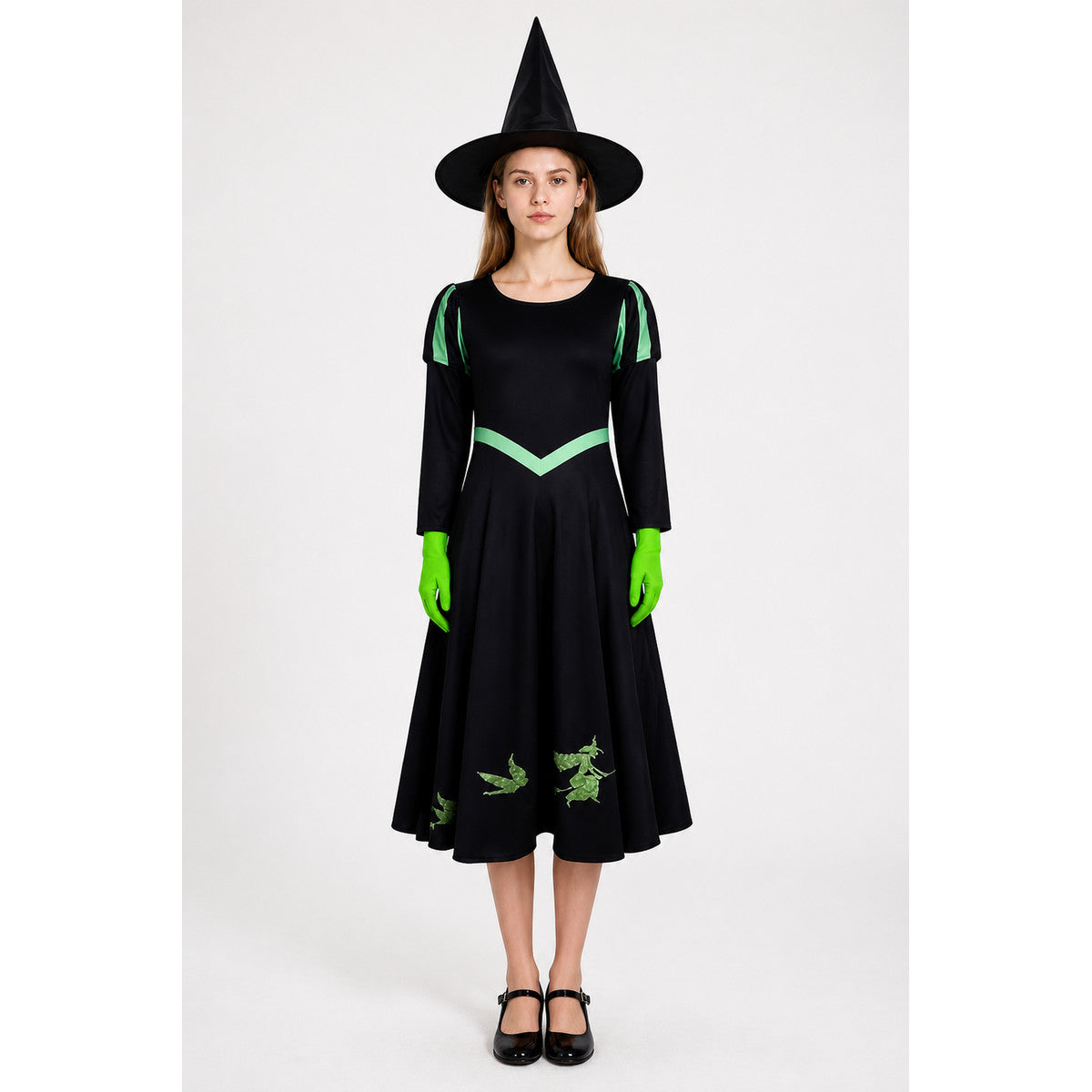 Cosplay Costume Set: Dress, Hat, and Gloves