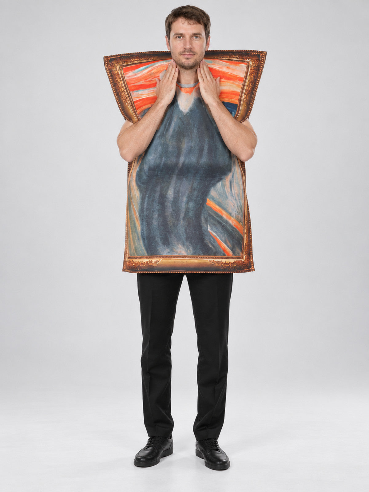 Sleeveless Carnival Tunic Costume with Painting Print