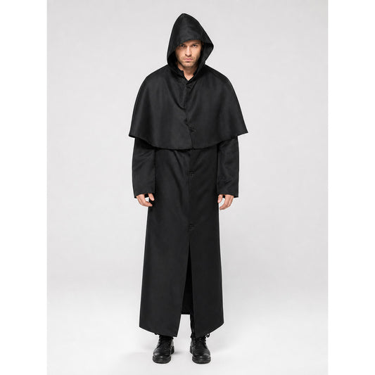 Halloween Hooded Robe Cloak with Cape