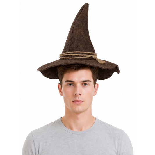 Wide-Brim Scarecrow Carnival Hat