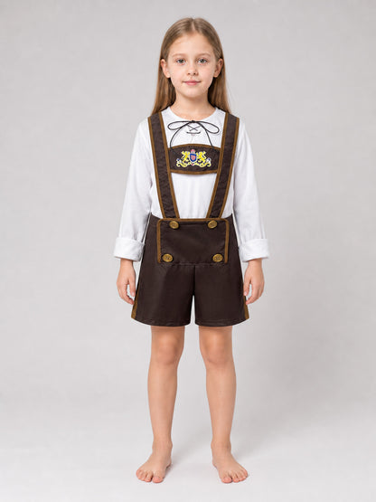 Bavarian-Style Carnival Costume for Performances front view