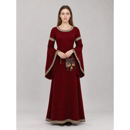Medieval Renaissance-Style Dress with Sleeves