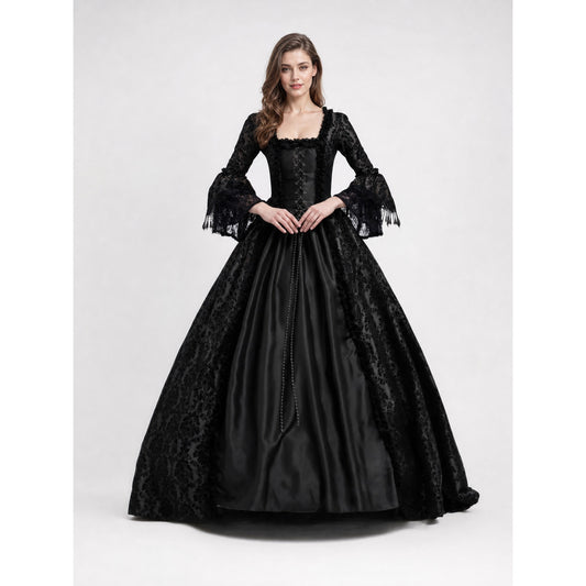 Gothic Victorian-style lace dress