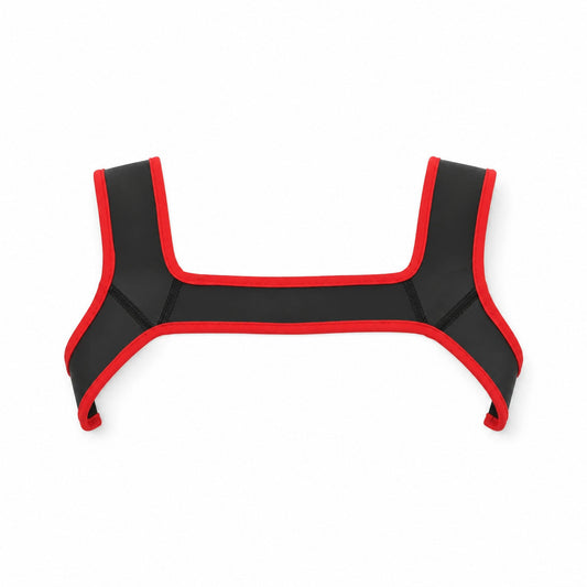 Men Bondage Suits For Stage Wear Leather Straps Armor Dog Headgear Costumes Party Costumes Role-playing Props Halloween Carnival - Color:Red