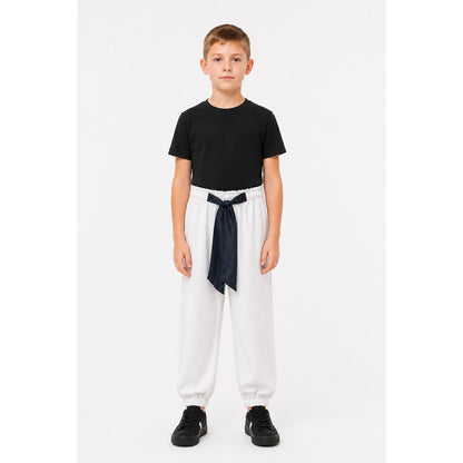 Cosplay Costume with a Black T-Shirt and White Pants main product view