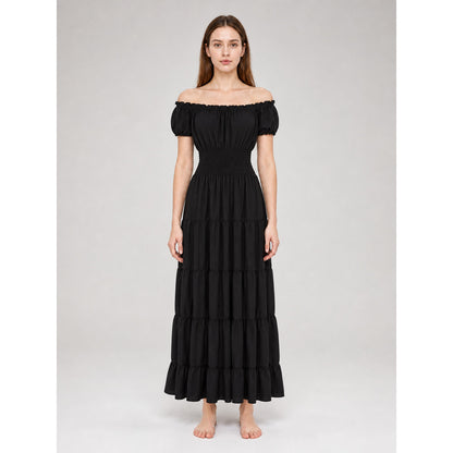 Renaissance-Style Off-the-Shoulder Dress