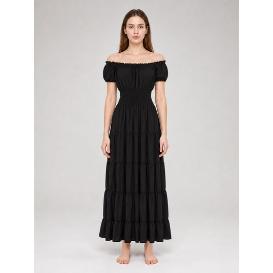 Renaissance-Style Off-the-Shoulder Dress