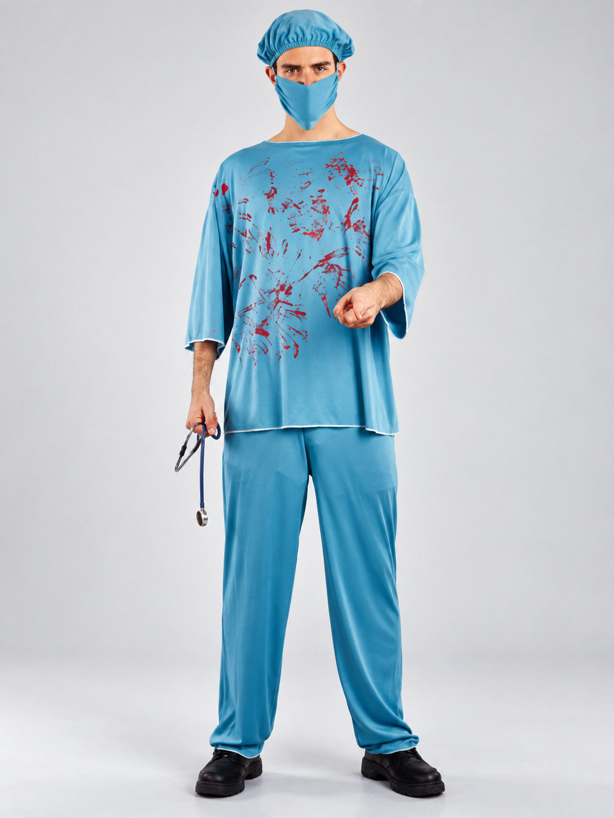 Bloody Doctor Halloween Costume: Shirt, Pants, Mask