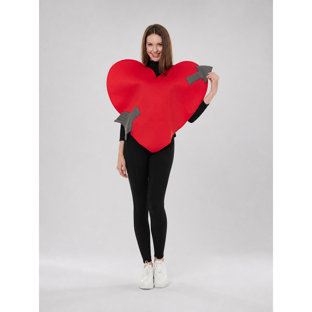 Heart-Shaped Cupid's Arrow Costume for Parties on-model view